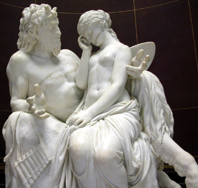Pan comforting psyche by Begas